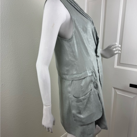 Tomboy Elegant Mint Color Sleeveless Dress/Blazer One Size. #70 - Picture 9 of 13